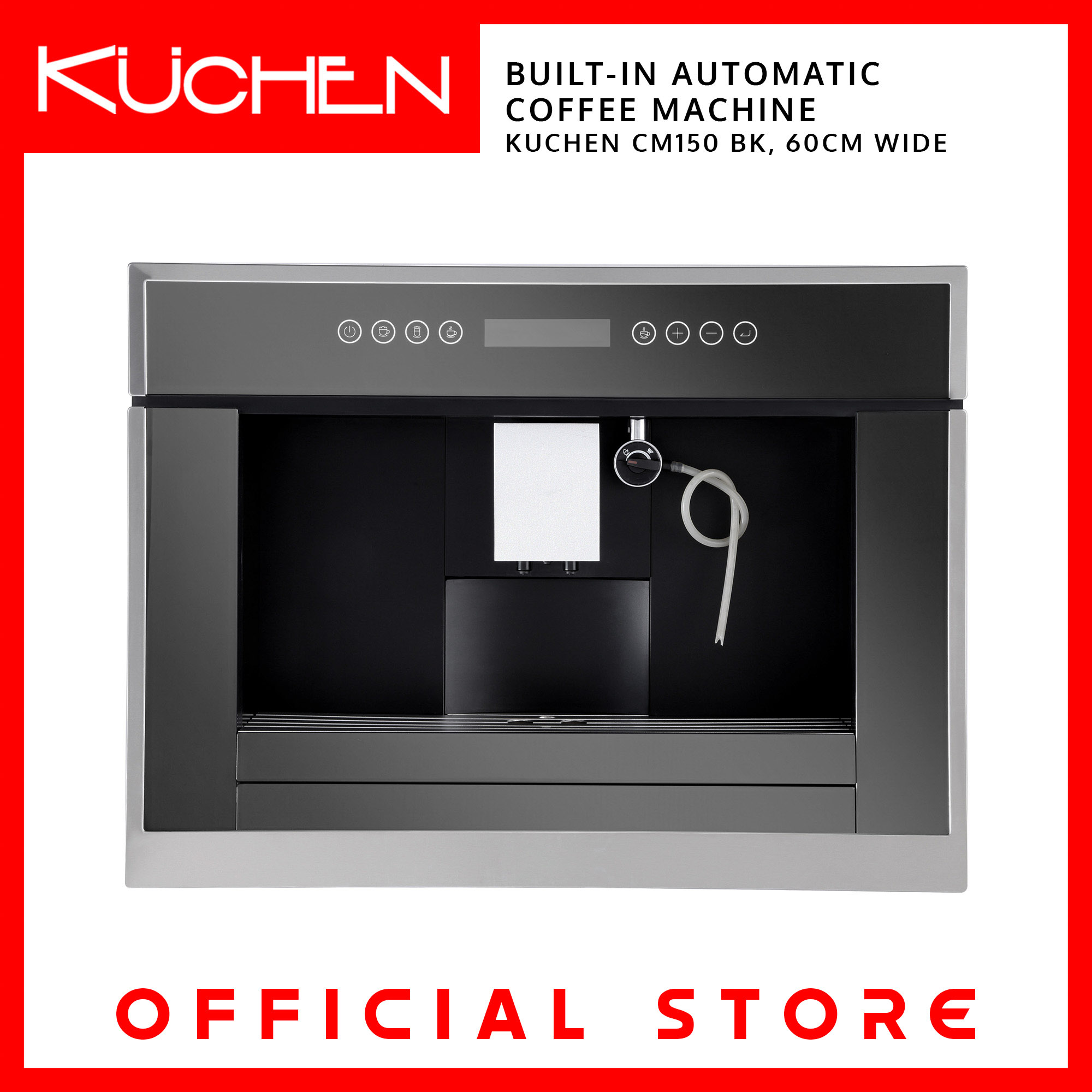 KUCHEN KCH.CM150.BK Builtin Automatic Coffee Machine Lazada PH