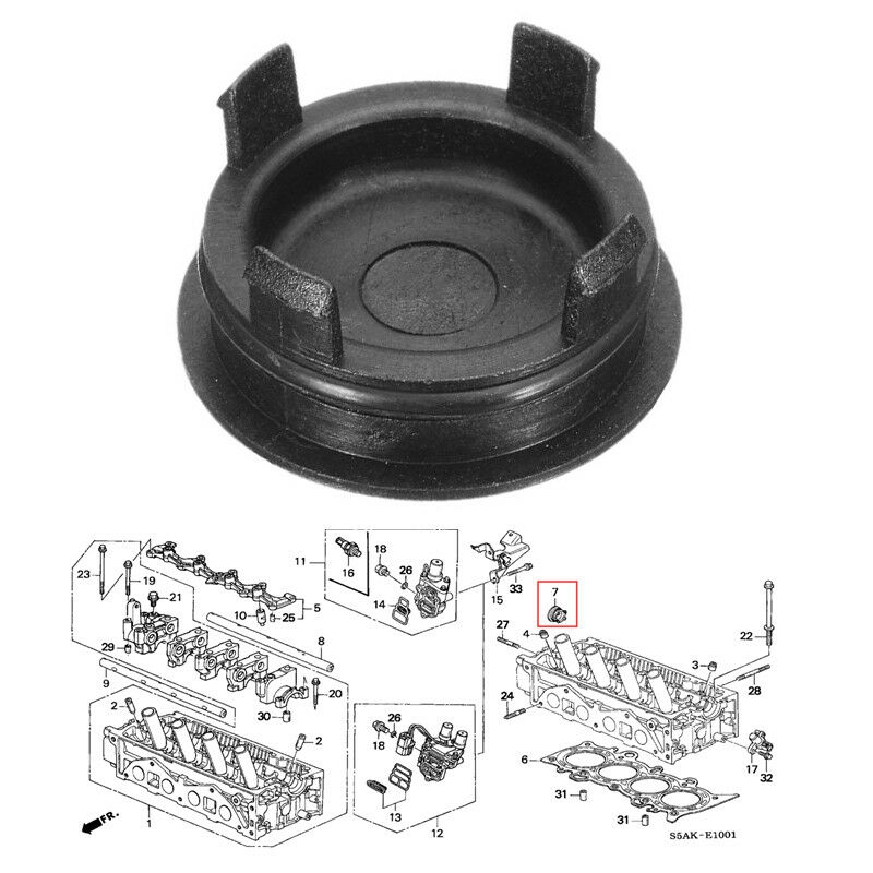 thumbnail interactive-video image 1 of Fix That Rear Cam Plug Leak On Your Honda Or Acura With This Direct Replacement Cap With Seal! 1 of 6