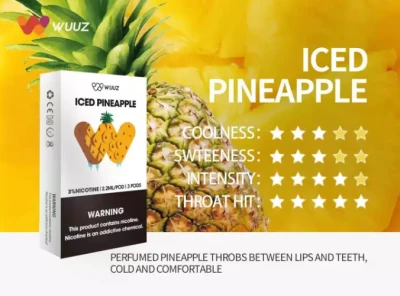 Wuuz S4 Iced Pineapple 3in1 Pods 3% Nic (Rel x Infinity Compatible)
