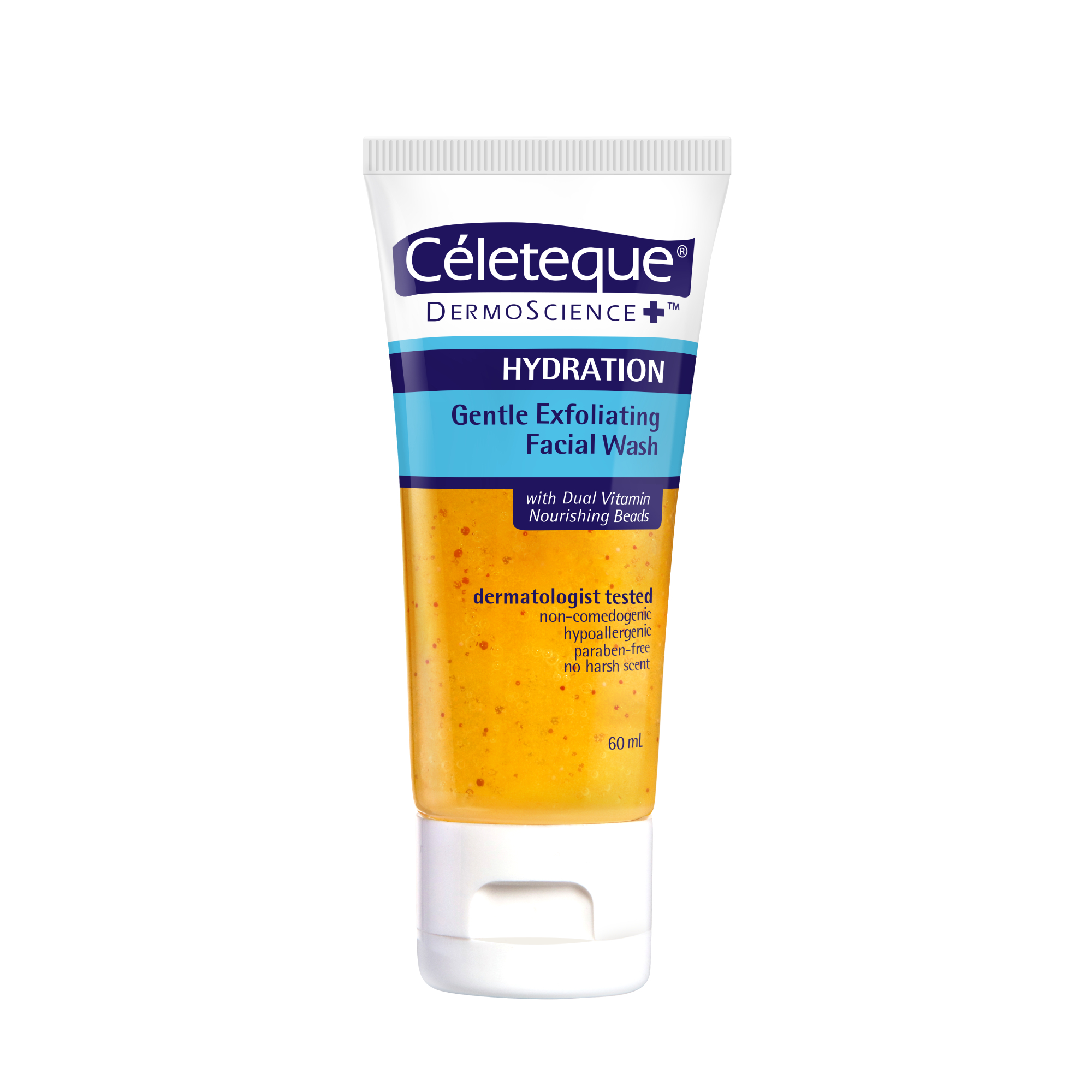 CELETEQUE DermoScience Hydration Gentle Exfoliating Facial Wash 60ml ...