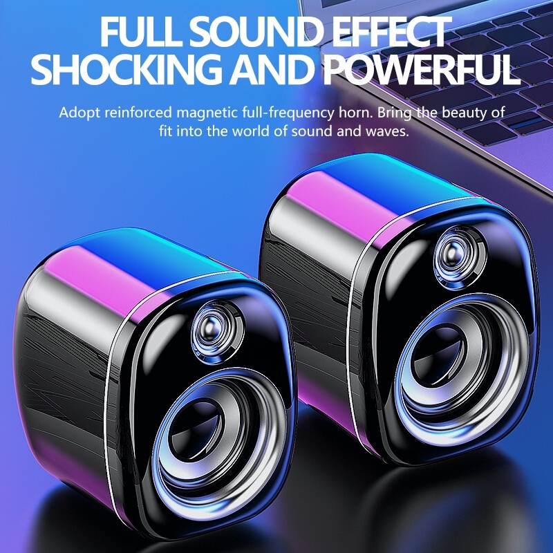 Computer Bluetooth Speaker Surround Subwoofer Soundbar RGB Gaming PC