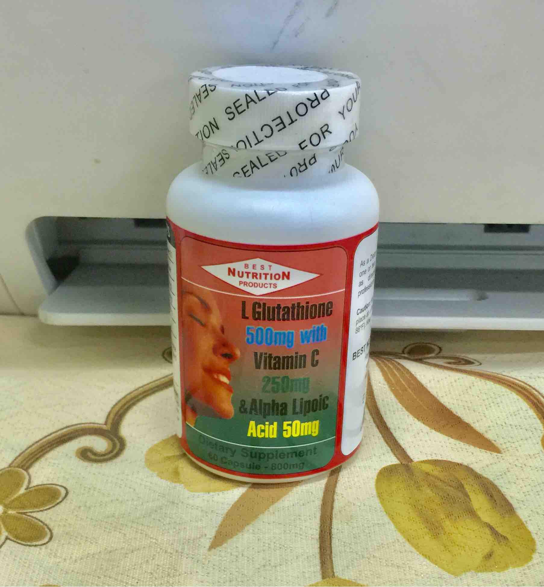BEST NUTRITION (L GLUTATHIONE 500MG with VITAMIN C 250MG and ALPHA LIPOIC  ACID 50MG) - 60 CAPSULES | Lazada PH