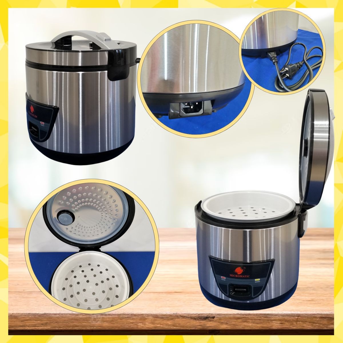 MJRC7028 RICE COOKER 1.8 LITERS/ RICE COOKER WITH RICE SPOON HOLDER