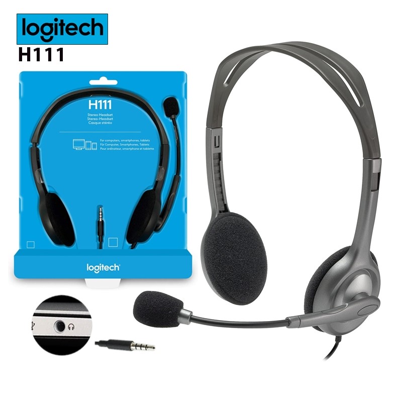 Logitech Headset H110 H111 Stereo 