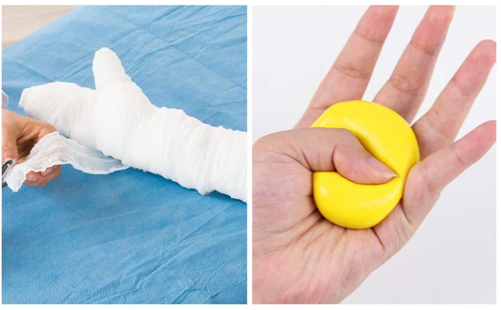 4 Pieces Therapy Putty Hand Squeezer, Putty for Hand Training, Therapy Putty