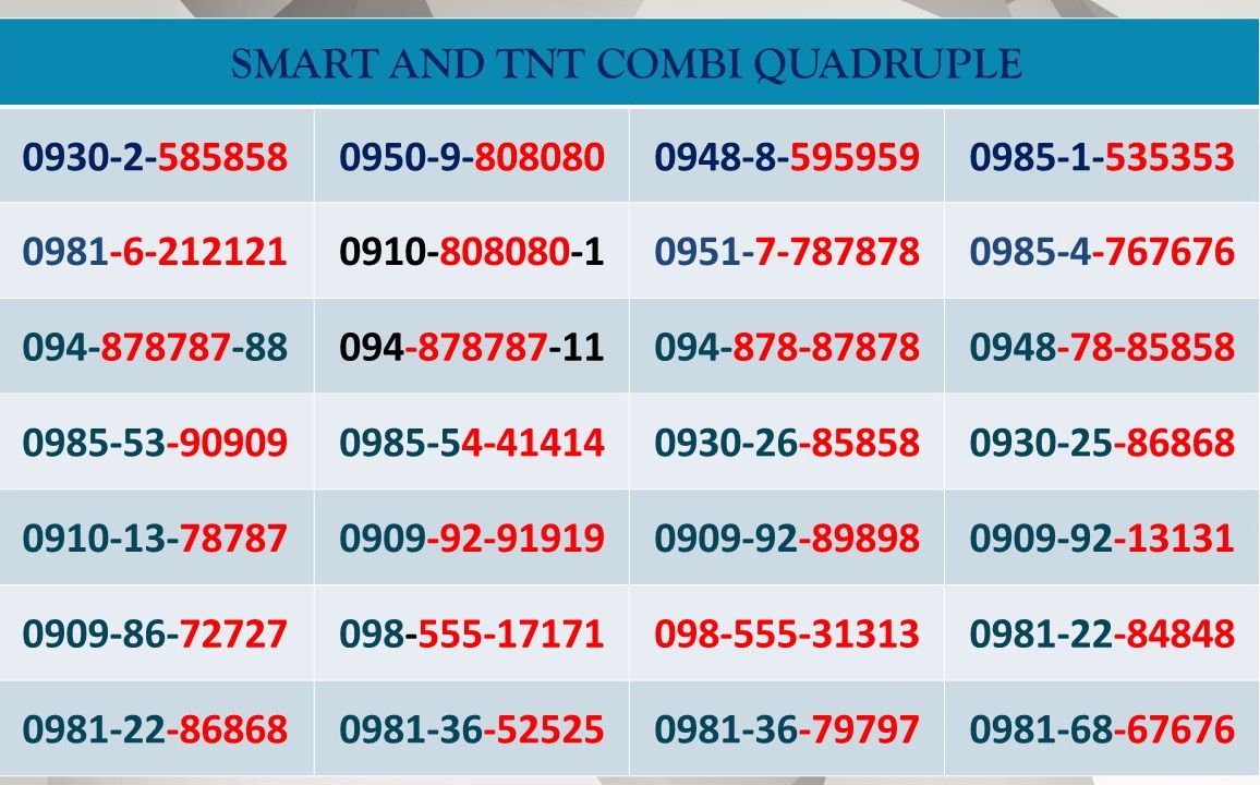 Gx.SMART AND TNT COMBI QUADRUPLE | Lazada PH
