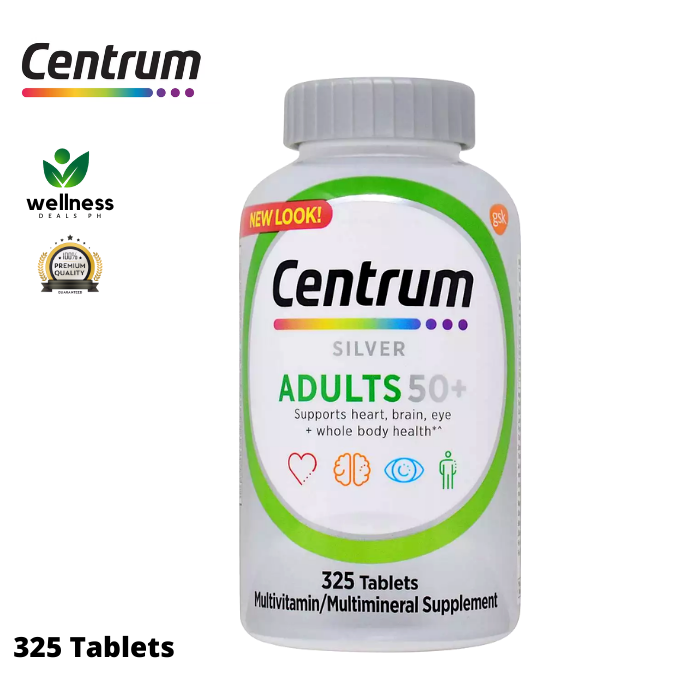 Centrum Silver Multivitamins 50 Years & Above 325 Tablets Complete
