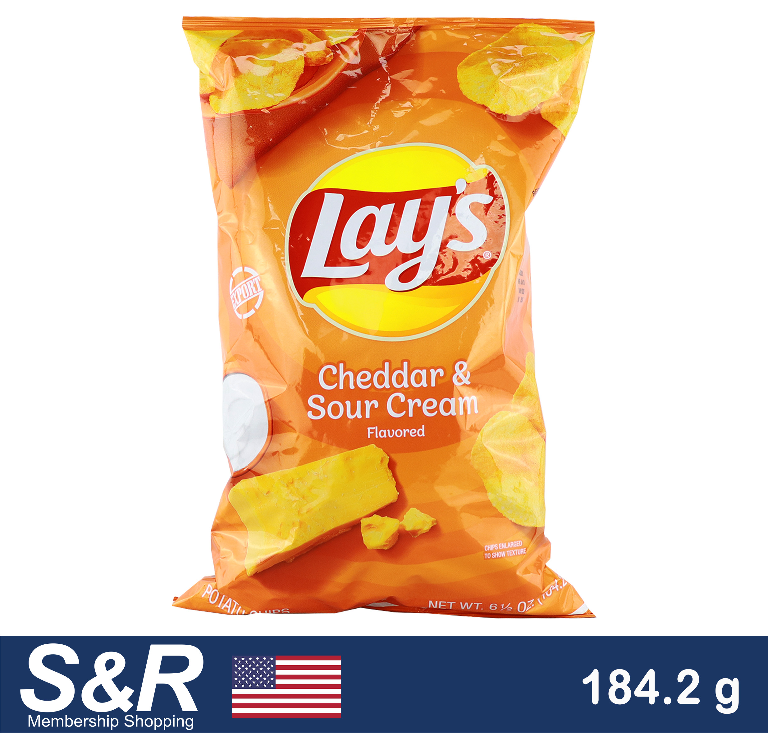 Lays Potato Chips Cheddar and Sour Cream 184.2g Lazada PH
