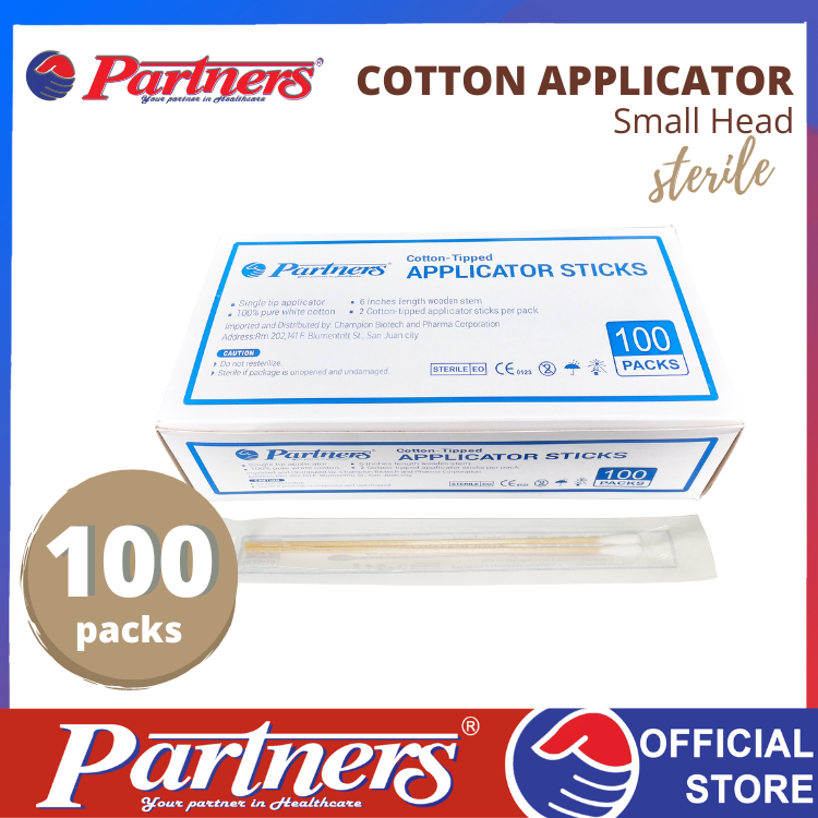 Non-sterile cotton-tipped applicators, 6 in, 100/pkg.