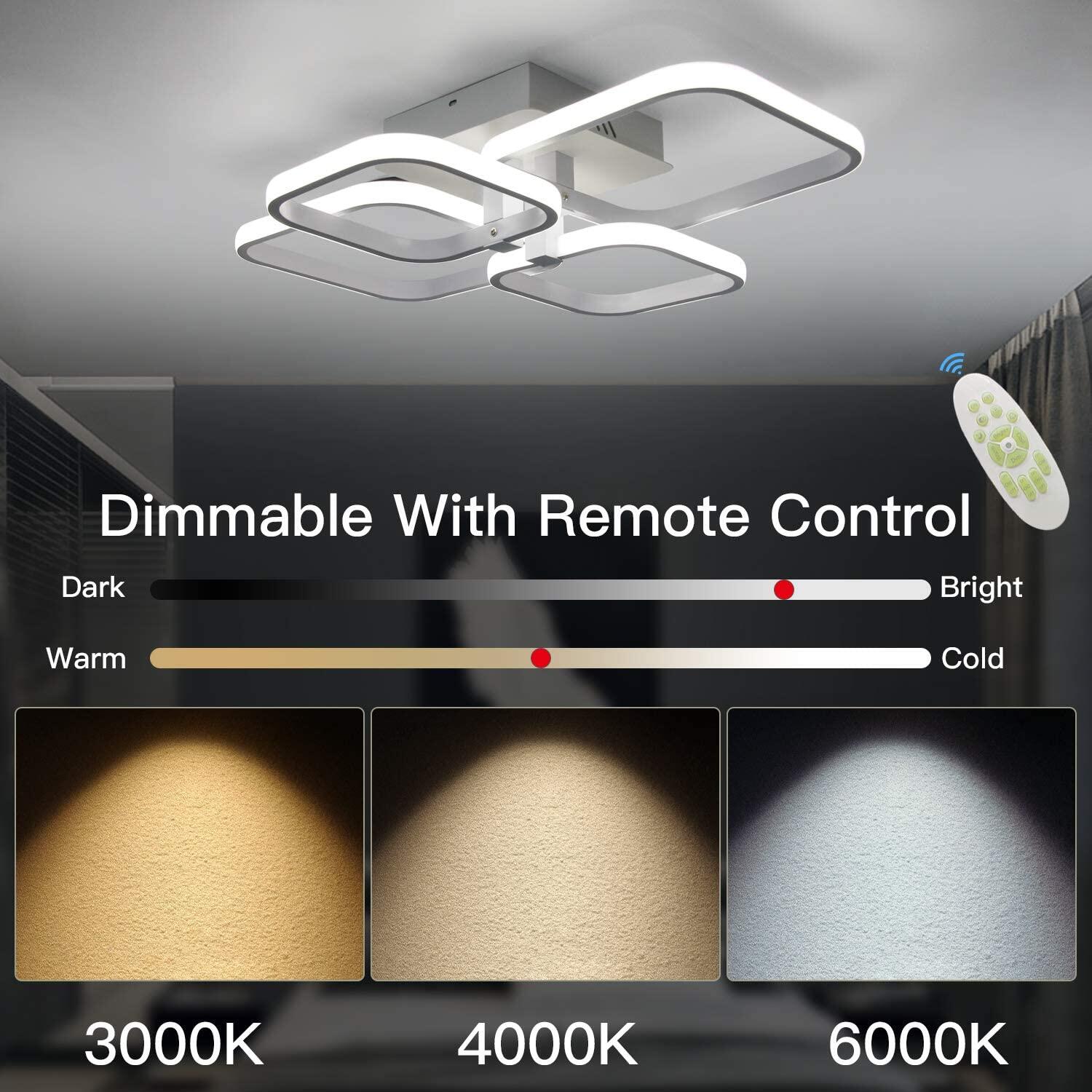 [Remote Control] 3 Light colors Changeable and Brightness Dimmable ...