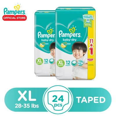 [DIAPER SALE] Pampers Baby Dry Taped Economy XL 12 x 2 (24 pcs)