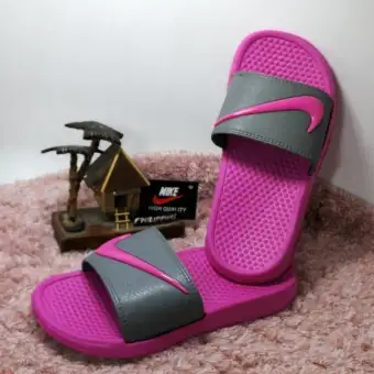 light purple nike slides