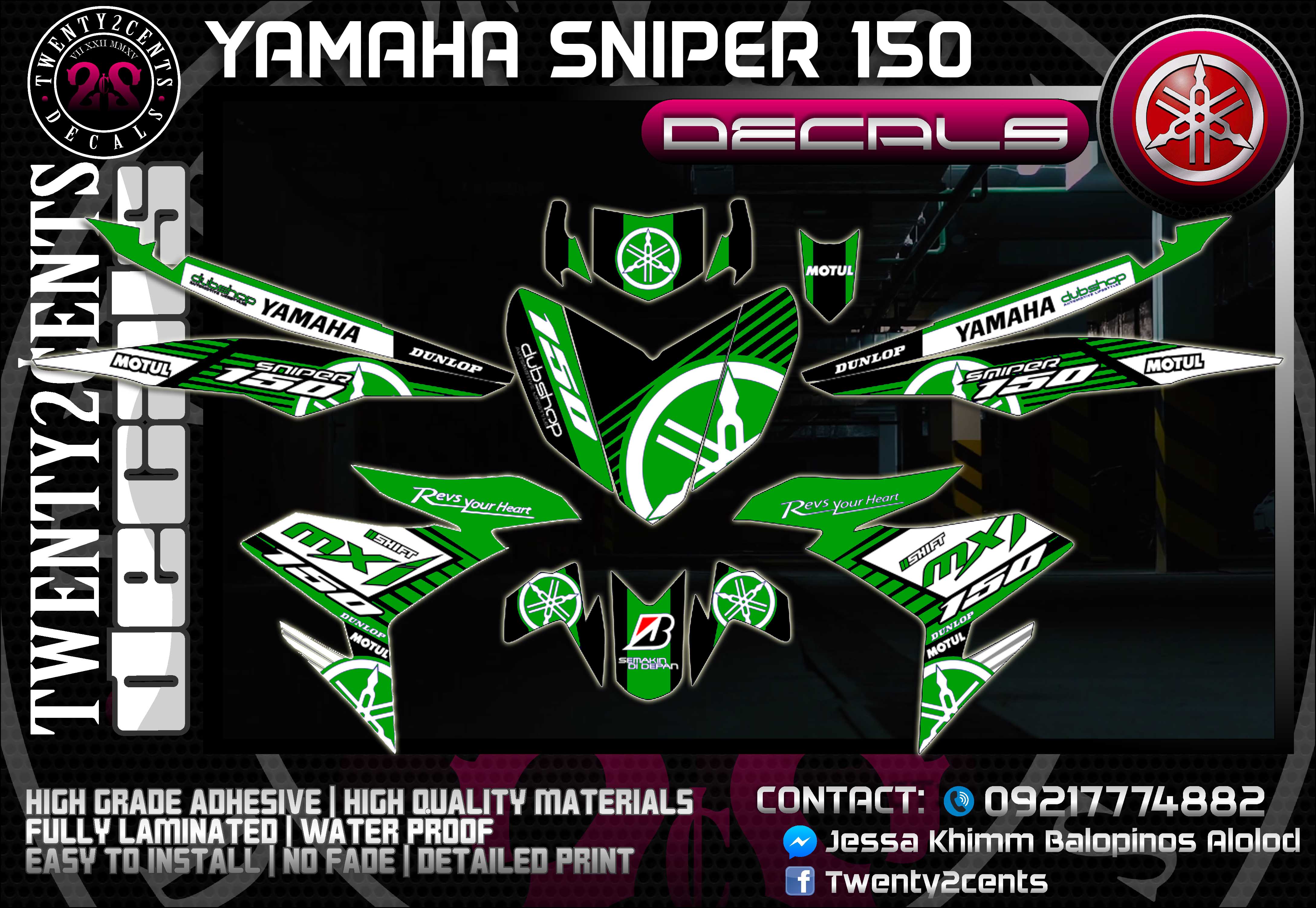 Sniper 150 decals / sticker Version 1 | Lazada PH