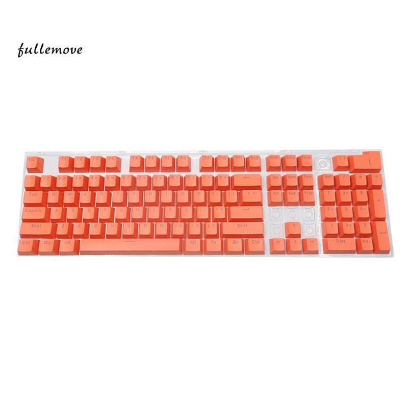104Pcs/Set ABS Backlit Keycaps OEM Height Solid Color Keycaps for