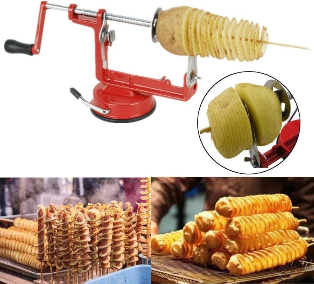 Manual Spiral Tornado Potato Cutter Potato Tower Chip Twister Vegetable