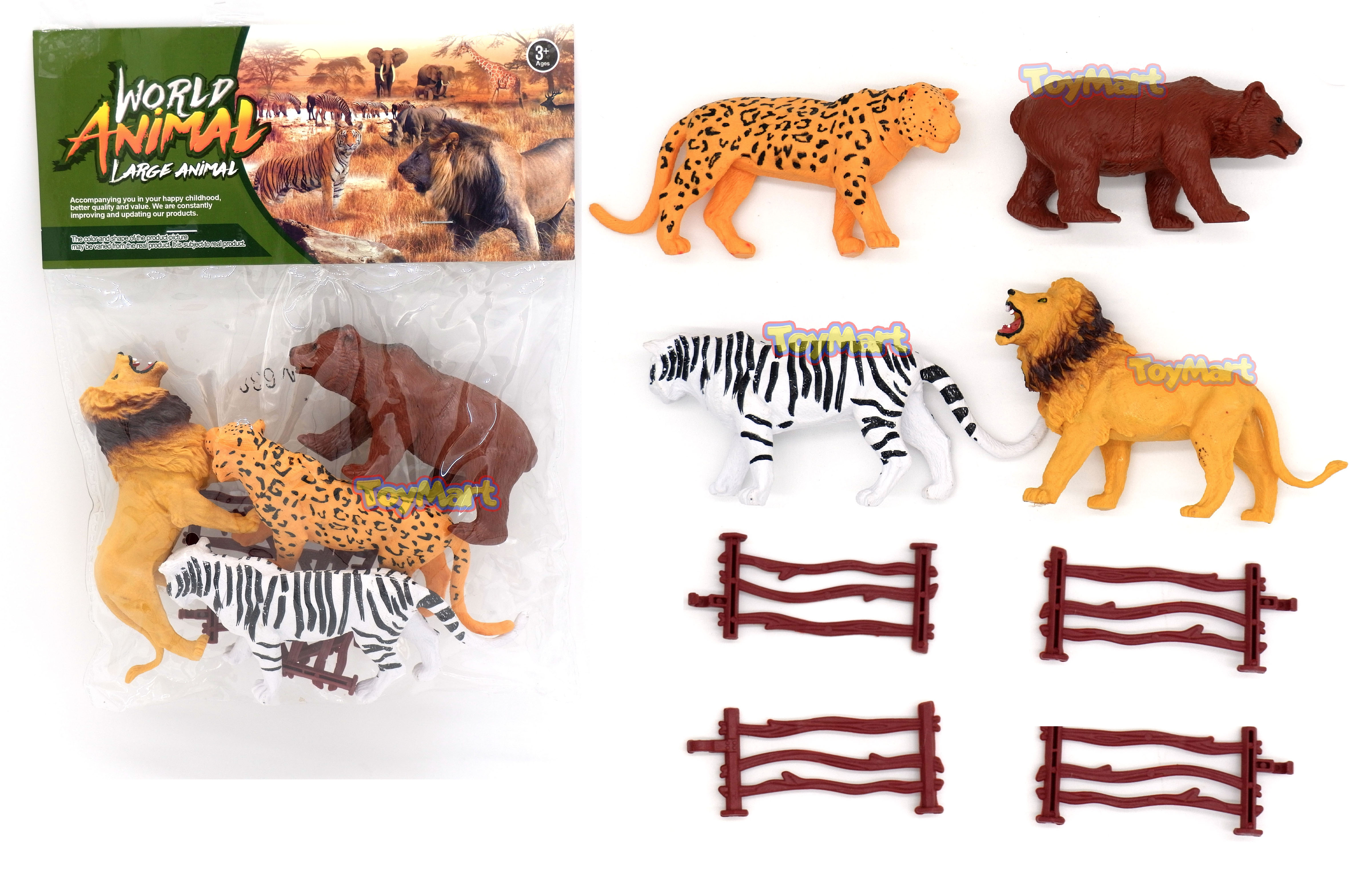 4 in 1 Simulation Safari Wild Animal World Rubberized Large Animals Figure  Play Set Caketopper Decoration Imported Quality Children Kids Toy Gift  ToyMart Toys Play Set Simulation Toy | Lazada PH