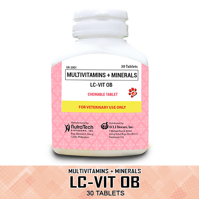 LCVIT OB (Multivitamins and Minerals) For Pregnant and Lactating Dogs