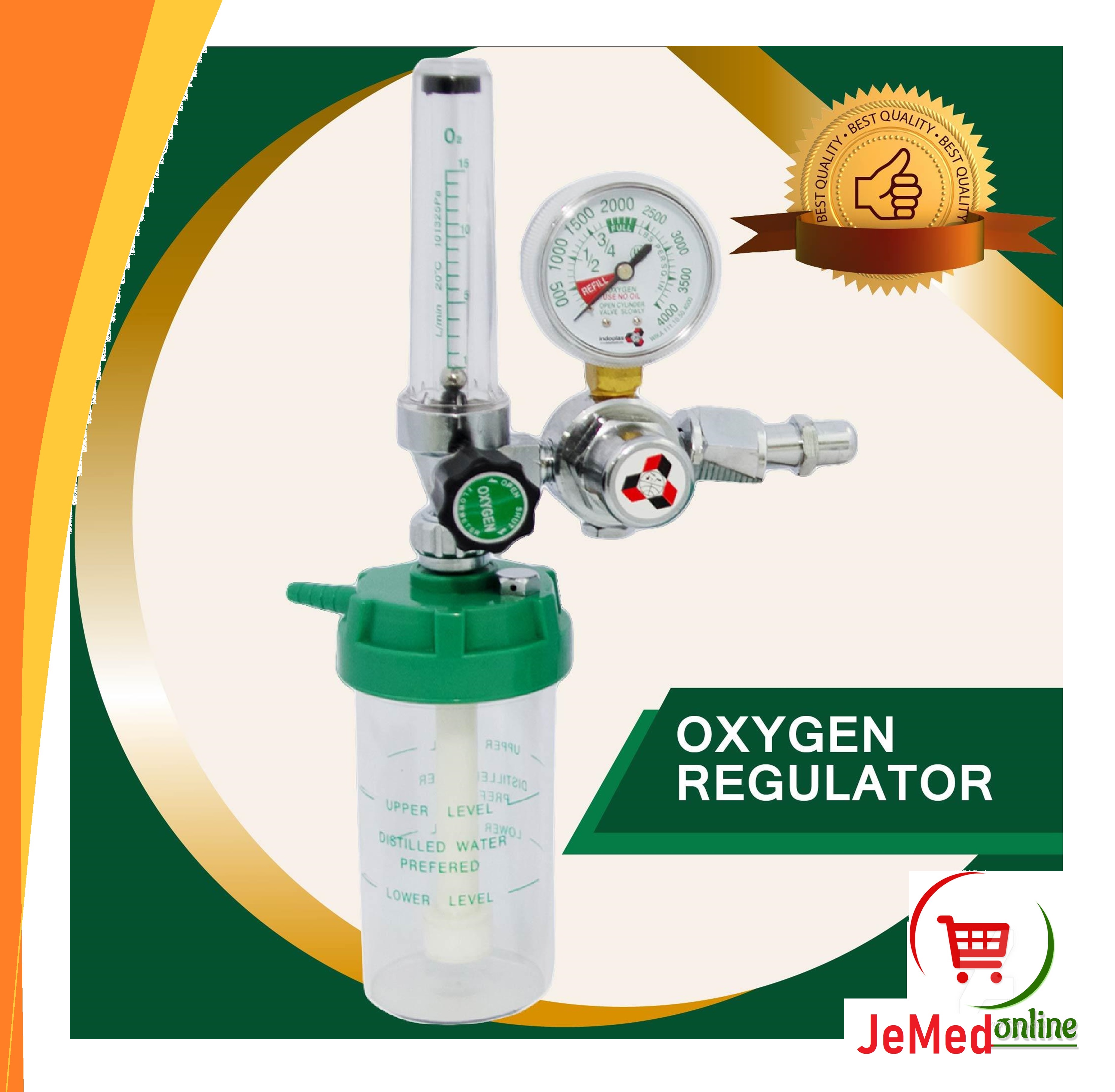 Oxygen Regulator with Nasal Cannula Oxygen Regulator for Oxygen Tank