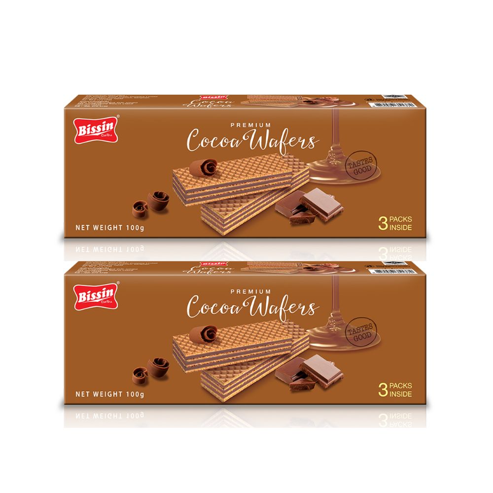 Bissin Wafer Cocoa Flavor 100g x 2 | Lazada PH