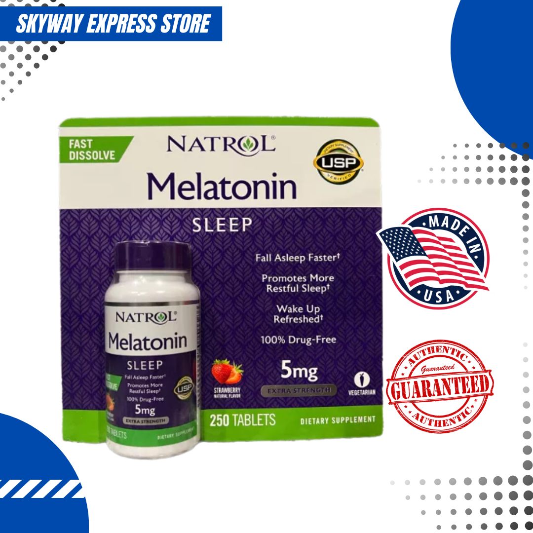 Natrol Melatonin Sleep 5 mg Fast Dissolve 250 Tablets Expiration date ...