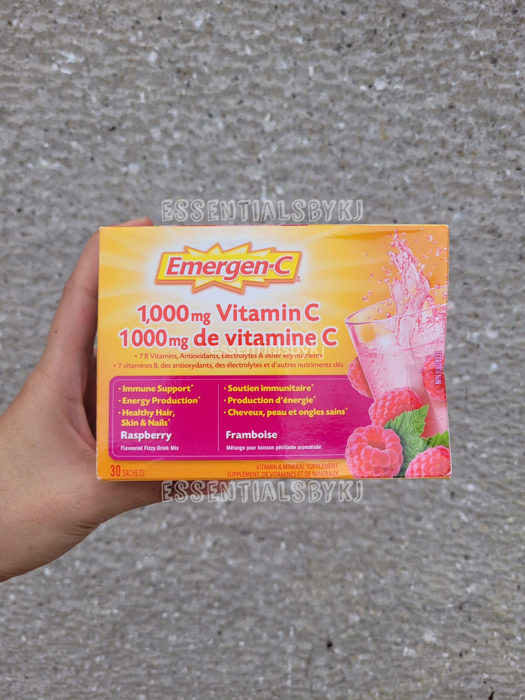 EmergenC Vitamin C 1000mg Powder Raspberry 30 sachets Lazada PH