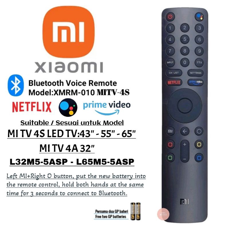 Xiaomi Mi XMRM010 For MI TV 4S 4K LED Bluetooth Remote Control With Assistant Lazada PH