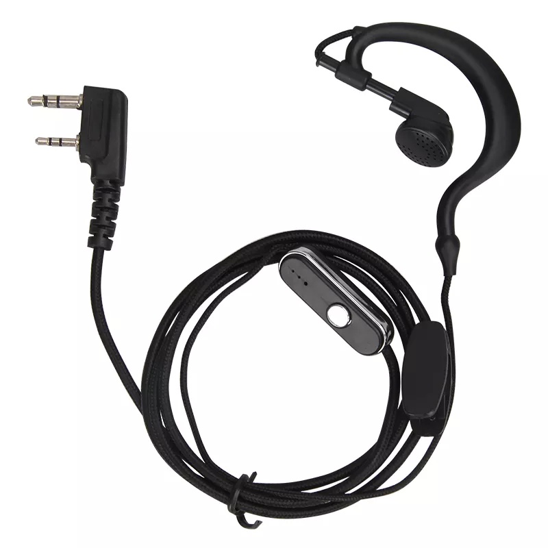 K Type Headset 2pin mic walkie talkie Two Way Radio Earphone Earpiece Ear  Hook Baofeng/Motorola