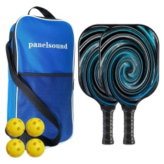 Set of 2 Pickleball Paddle Lightweight Pickleball Paddle,Thin&Quick Pickleball Rackets Set with Carrying Bag,4 Balls