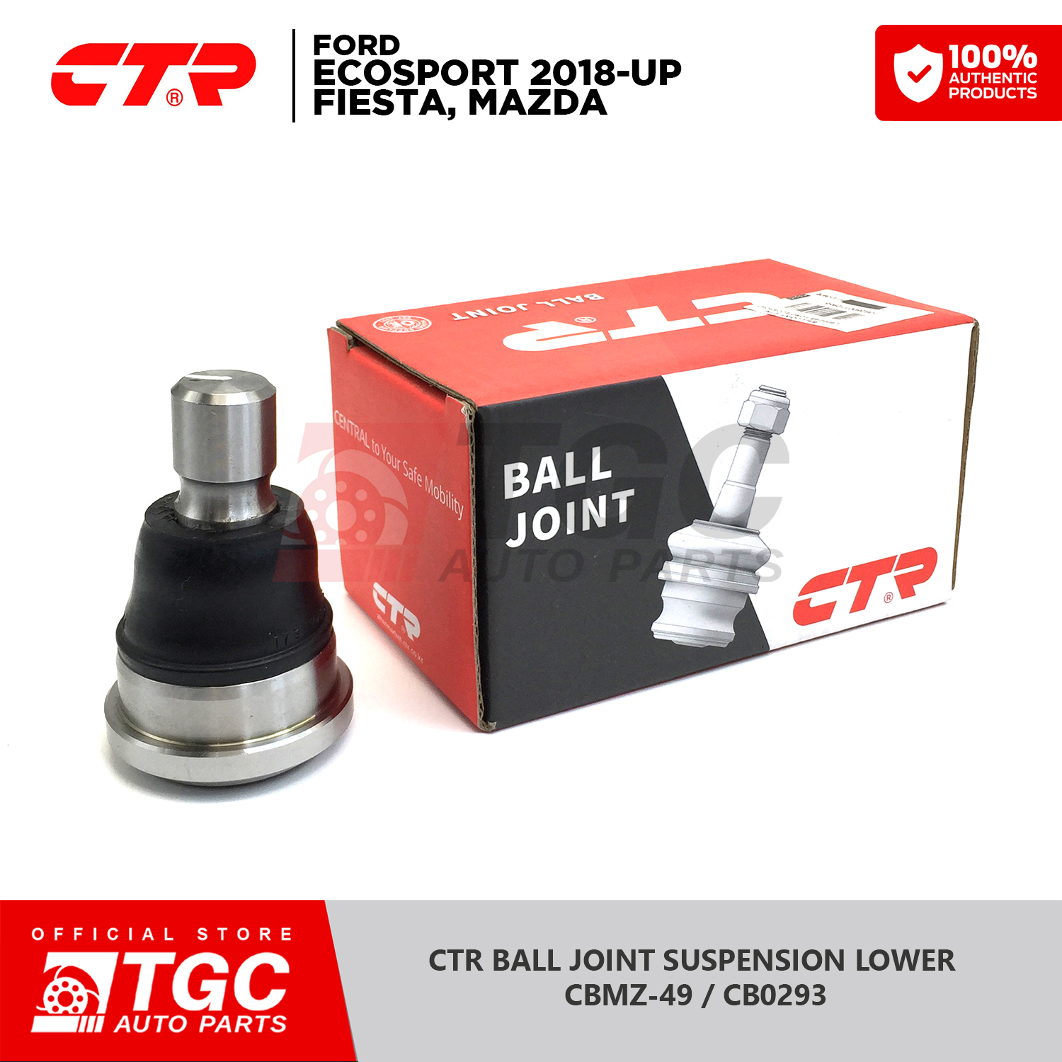 CTR Ball Joint Suspension Lower Ford Ecosport 2018up, Ford Fiesta