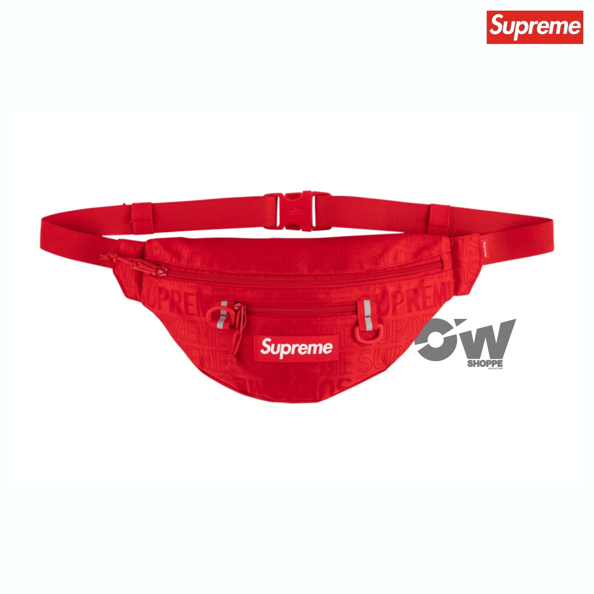 supreme waist bag red ss19