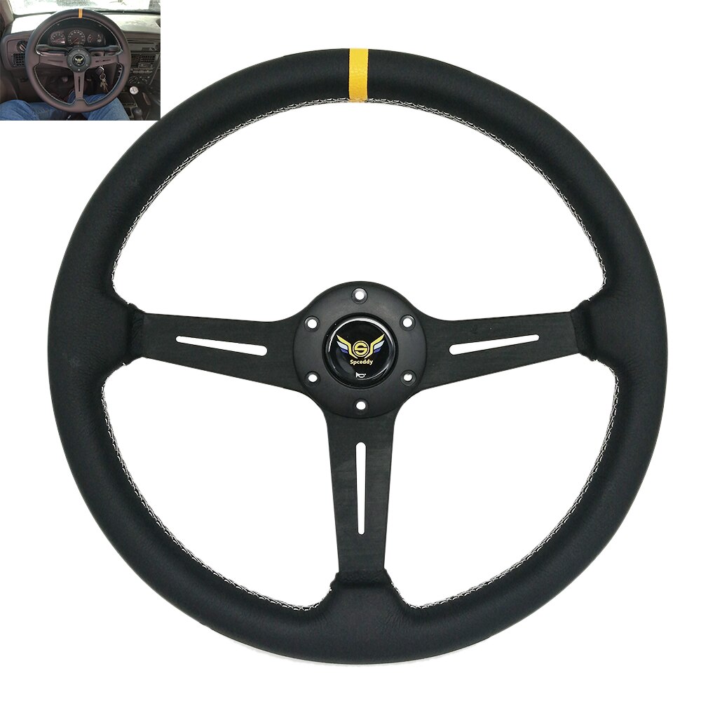 New Spceddy Racing Steering Wheel 15 Inch 370Mm/380Mm Car Drift Sport