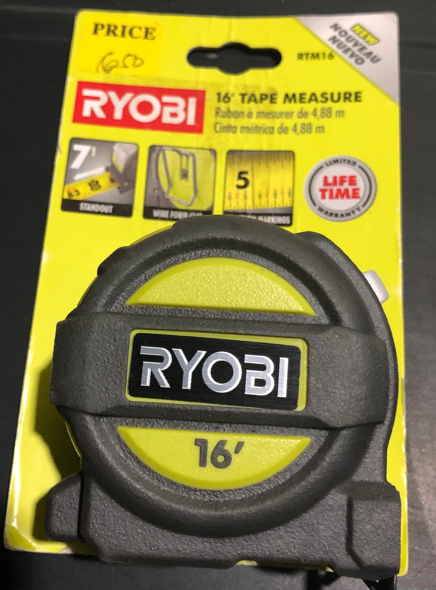 Ryobi RTM16, 16 ft. Tape Measure Lazada PH