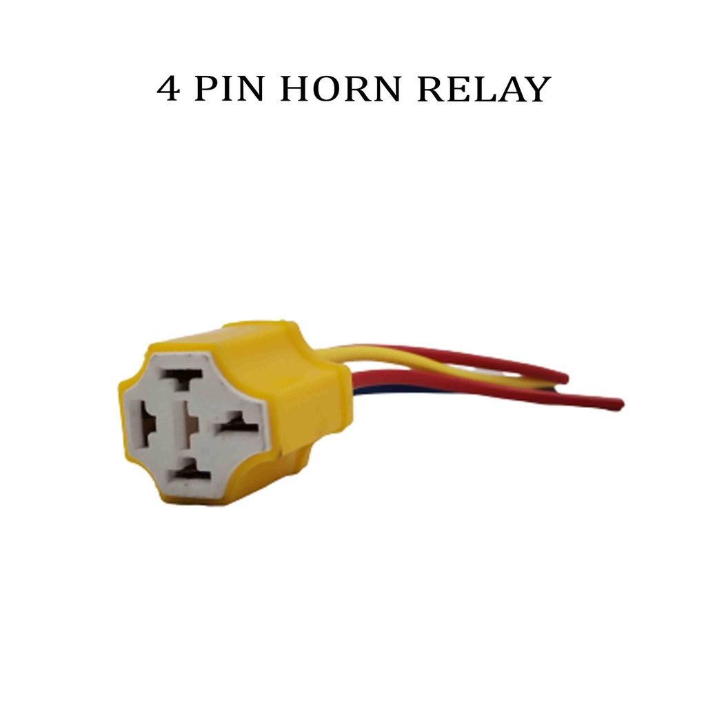 12V Transparent Horn Mini Driving Light Relay & Socket 4pin 5pin