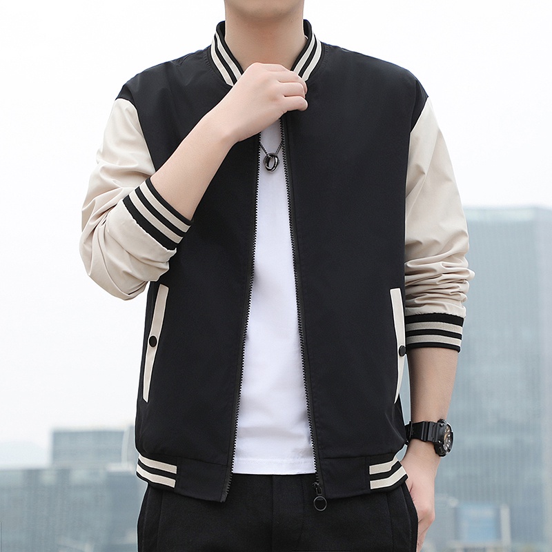 Men's Bomber Jacket Korean Jacket For Men Baseball Jacket For Men Male