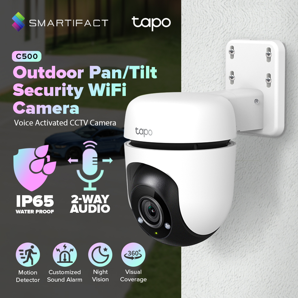 TP-LINK TAPO C500 1080P Outdoor Pan Tilt Motion Tracking 360