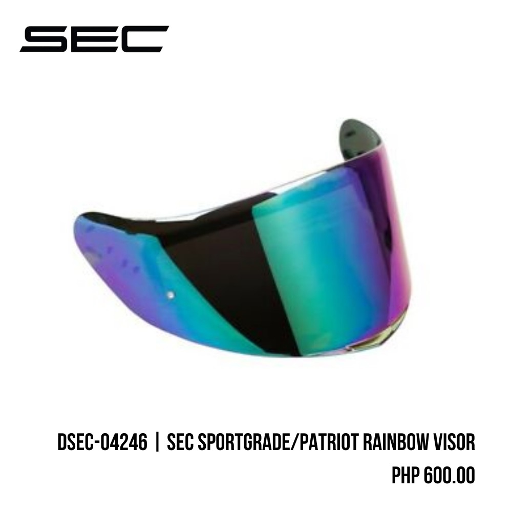 DSEC 04246 Sec Sportgrade/Patriot Rainbow Visor ℗ ☃ Lazada PH