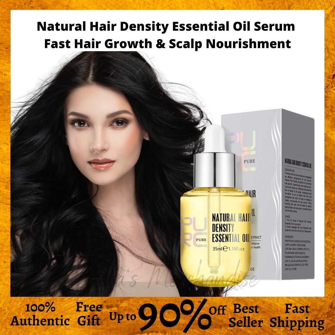 💮 Fast Selling Authentic Natural Hair Density Essential Oil Serum Fast ...