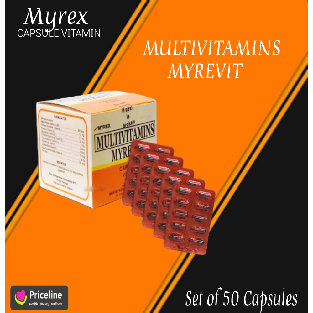 Authentic Myrex Myrevit Multivitamins Capsule Vitamin (Set of 50