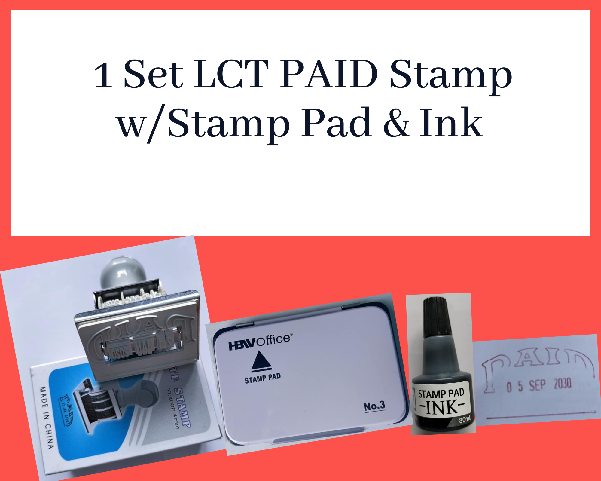 Stamp Pad Size 3