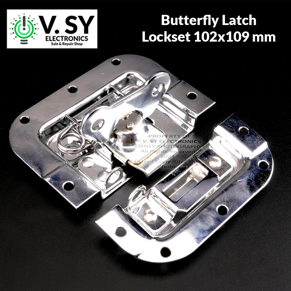Butterfly Twist Latch Flight / Tour Case Lock Mid Size Hard Box Toolbox