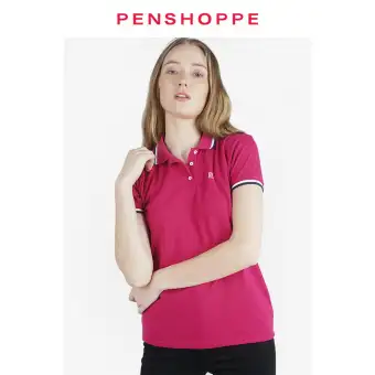 Penshoppe Women's Basic Polo (Pink 