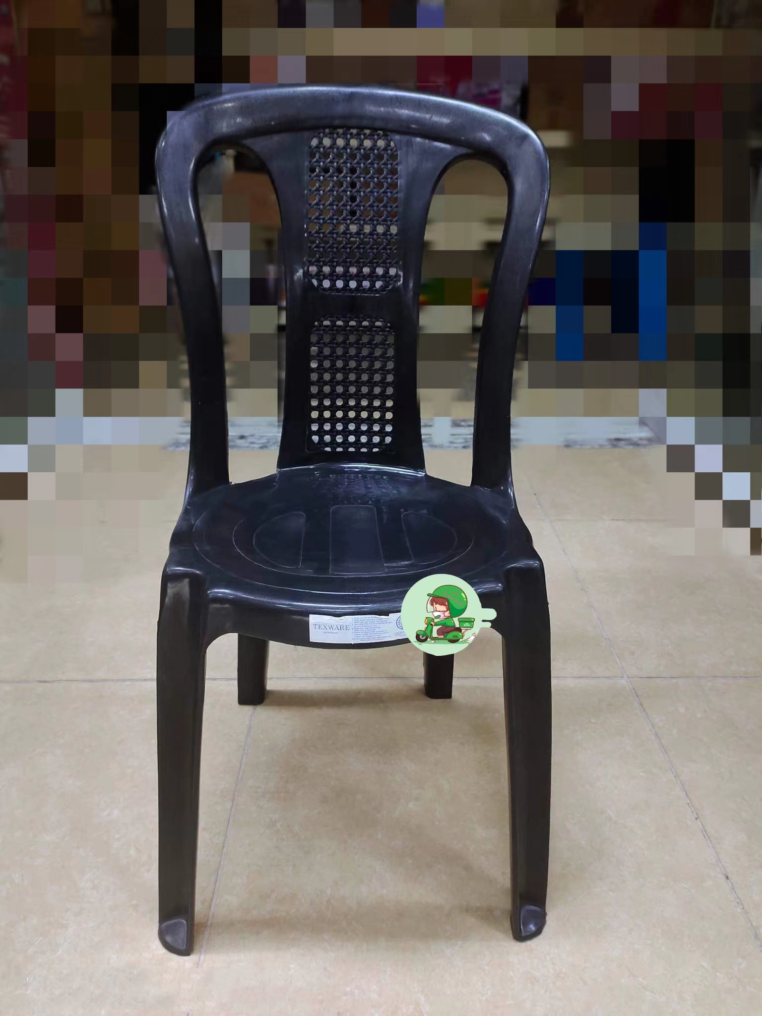 MAKAPAL AFFORATABLE PRICE MATIBAY monoblock plastic rattan chair black