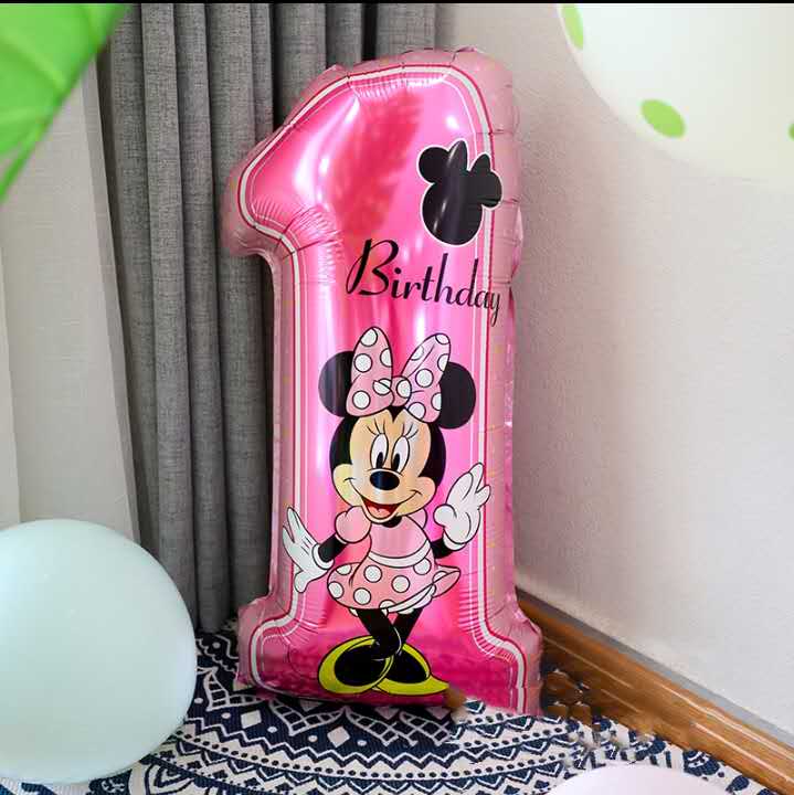 Minnie Mouse 1st Birthday Balloon Bouquet 
