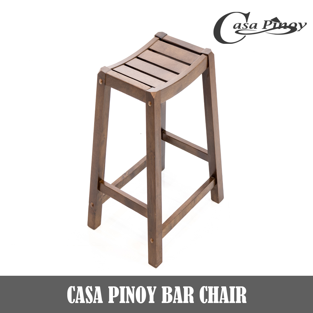 Casa Pinoy Wooden Bar Chair Stool, Wooden Bar Stool Philippines