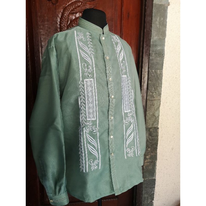 sage-green-barong-tagalog-organza-fabric-lazada-ph