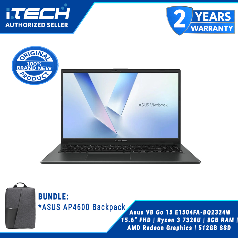 Asus Vivobook Go 15 E1504FA-BQ2324W Ryzen 7320U 8GB RAM AMD  Radeon Graphics 512GB SSD - Main Image
