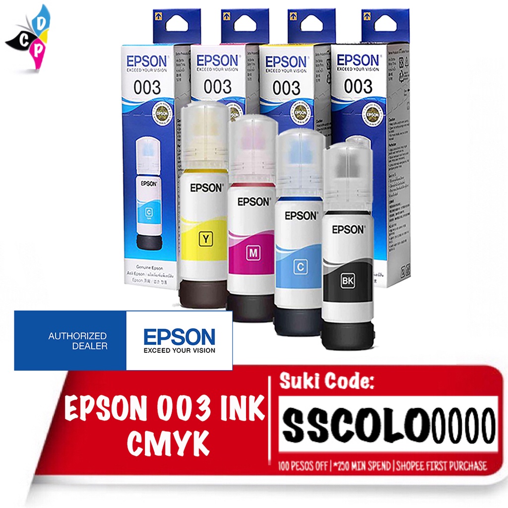 Genuine Epson 003 Inks 65ml CISS Bottle | Lazada PH