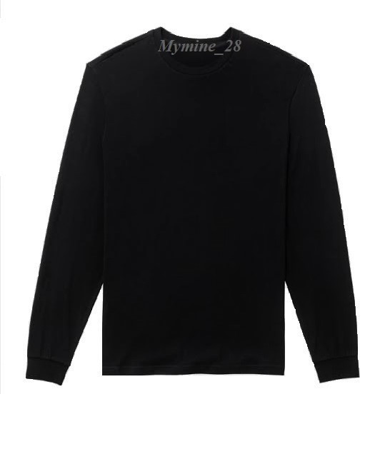 plain long sleeve black shirt