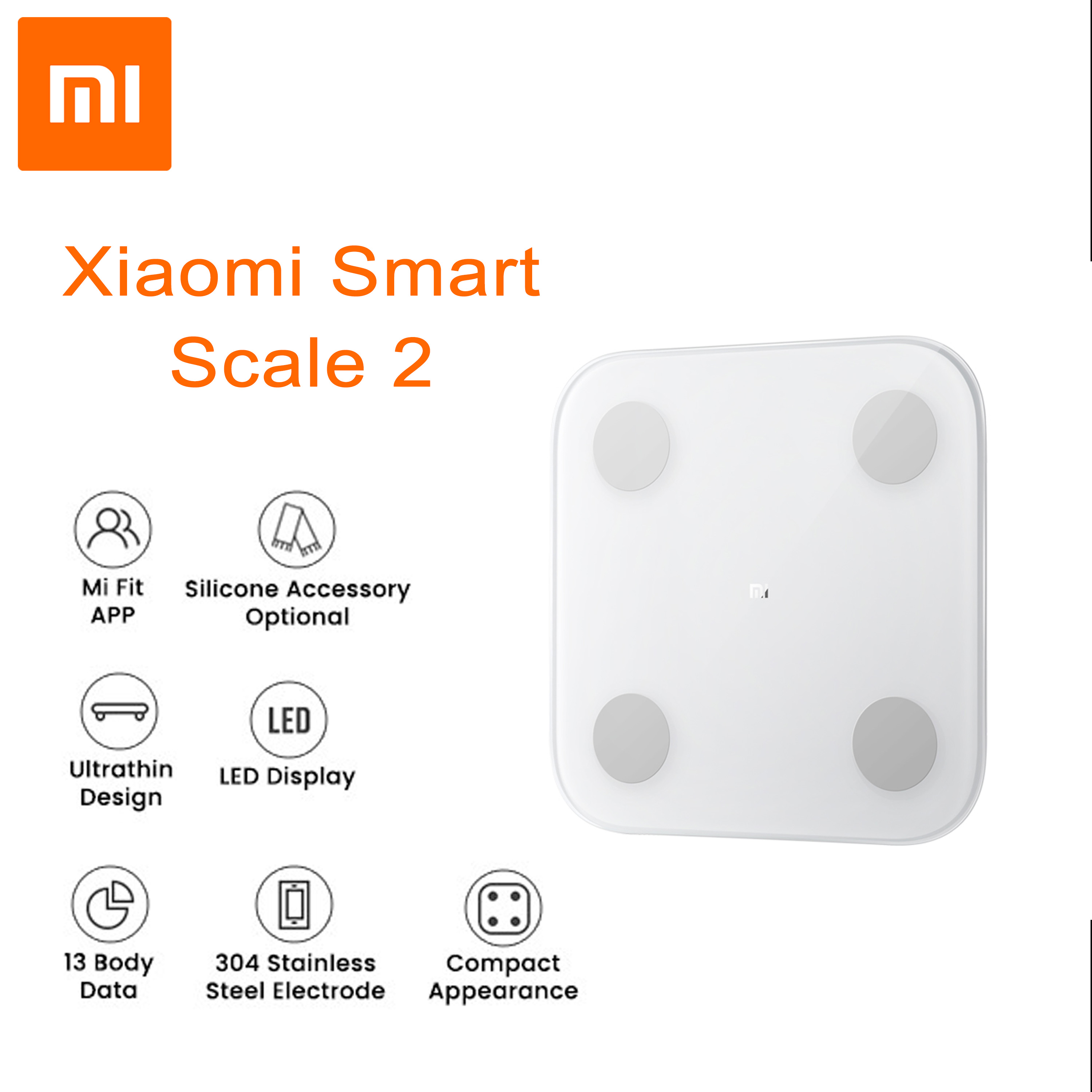 Xiaomi Mi Body Composition Scale 2 Bluetooth 5.0 Smart Weighing Scale .