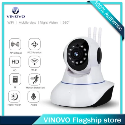 VINOVO V380 1080P HD IP Camera Wireless Home Security IP Camera Surveillance Camera Night Vision Wifi Baby Monitor（Signal enhanced version）